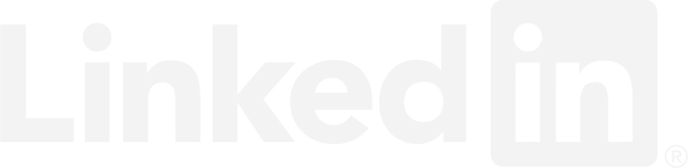 Logo von Linkedin in weißer Farbe